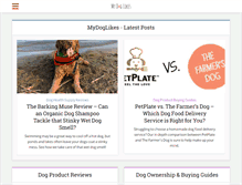 Tablet Screenshot of mydoglikes.com